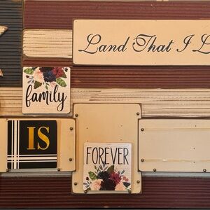 Rustic Multicolor Wall Decor Plaque